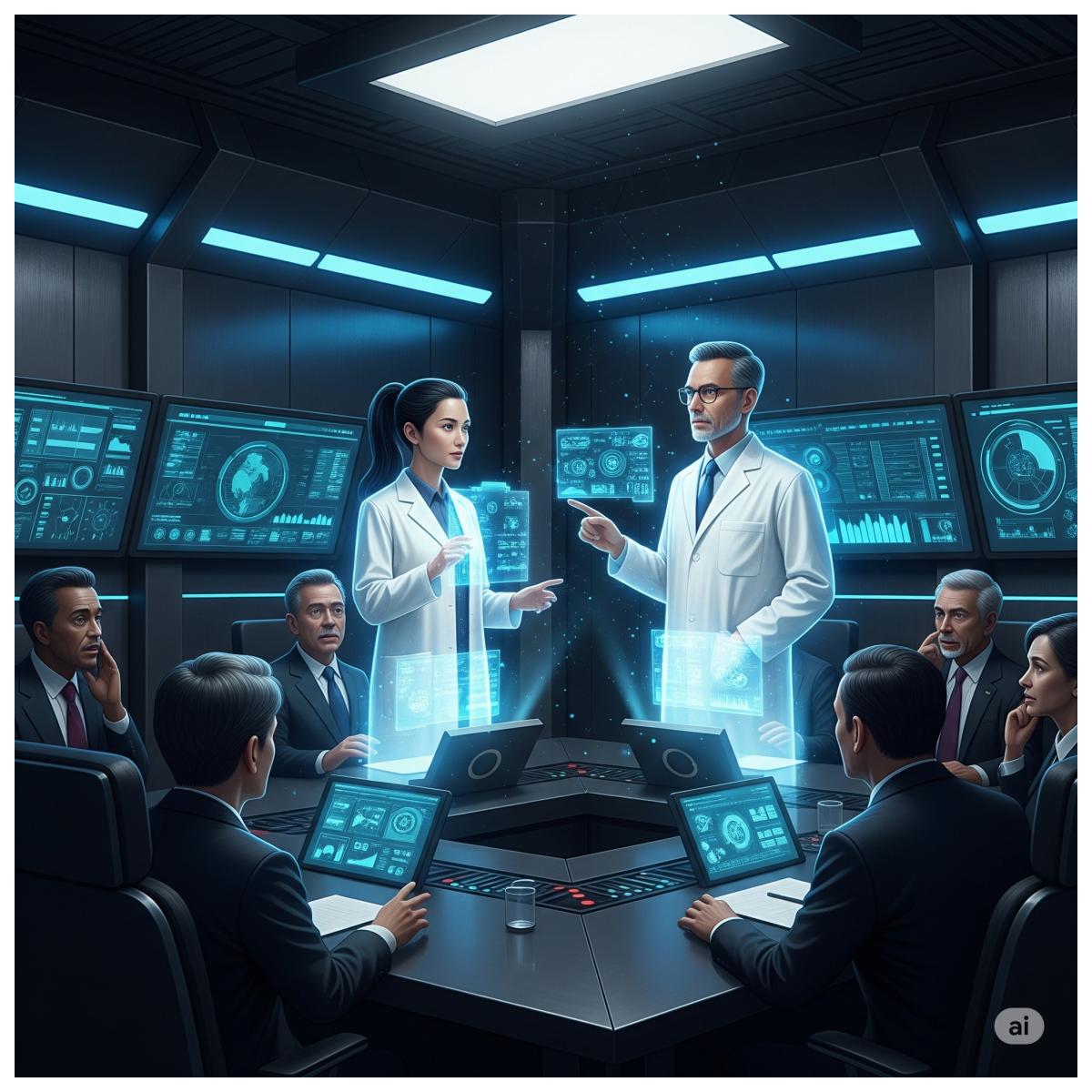 Das Hologramm von Lena Und Elias Ist fast gleich wie ein Realitätsnahes Bild